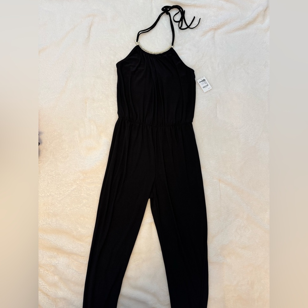 Charlotte Russe Black Halter Jumpsuit